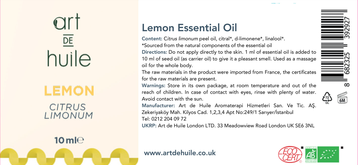 Lemon Essential Oil 10 ml