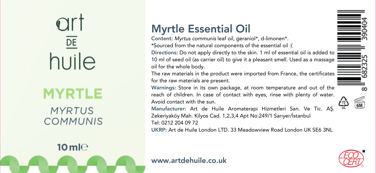 Myrtle (Blueberry Leaf) Essential Oil 10 ml