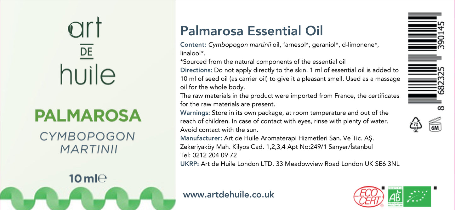 Palmarosa Essential Oil 10 ml