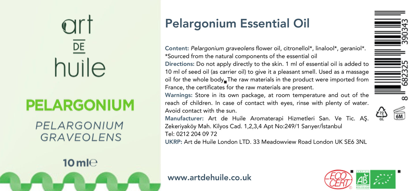 Pelargonium (Geranium) Essential Oil 10 ml